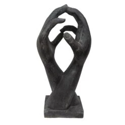 2 Hände Skulptur Aus Steinguss Als Gartendeko - Affectum