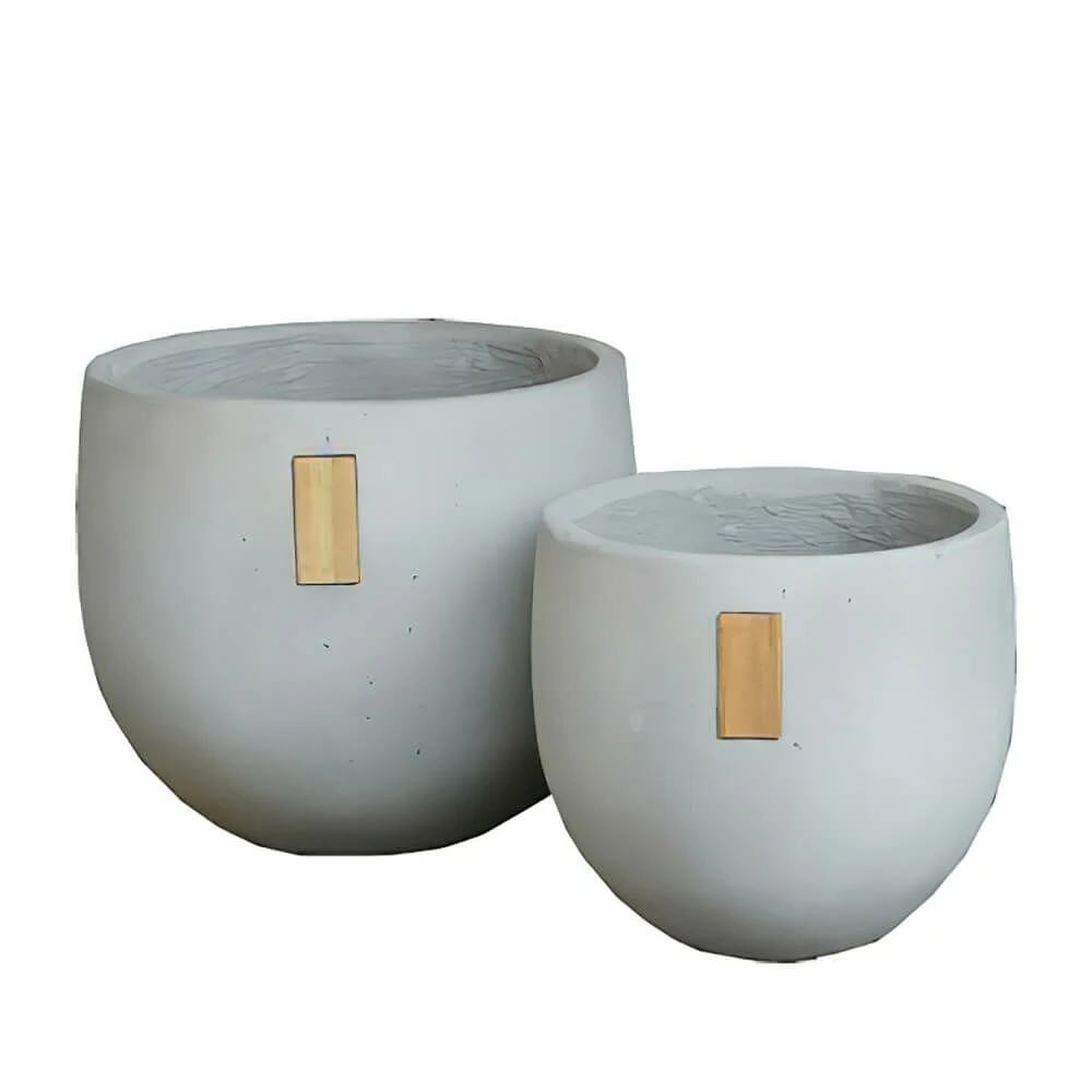 2er Set Garten Pflanzgefäße Aus Fi-Beton Mit Holz - Limango 4 2er Set Garten Pflanzgefäße Aus Fi-Beton Mit Holz - Limango – Bild 2