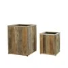 2er Set Pflanzkübel Aus Holz - Used Look - Manresa -Pflanz Traum Verkaufsgeschäft 2er set pflanzkuebel aus holz used look manresa