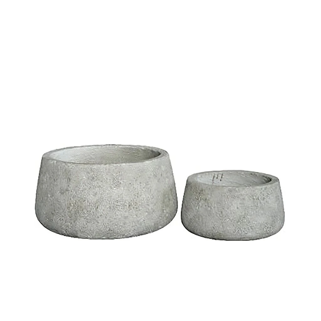 2er Set Pflanzschalen - Modern - Winterfest - Steinoptik - Percine 3 2er Set Pflanzschalen - Modern - Winterfest - Steinoptik - Percine