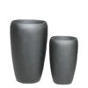 2er Set Pflanzvasen Mit Einsatz - Polystone - Schwarz - Outdoor - Benard -Pflanz Traum Verkaufsgeschäft 2er set pflanzvasen mit einsatz polystone schwarz outdoor benard
