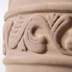 2er Set Pflanzvasen - Terrakotta - Rund - Forales Muster - Sia -Pflanz Traum Verkaufsgeschäft 2er set pflanzvasen terrakotta rund forales muster sia3