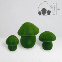 3 Steinpilze Im Set - Topiary - GFK & Kunstrasen - Boletus Set