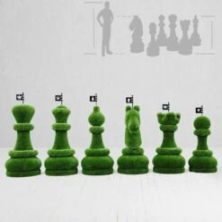 32-teiliges Schachfiguren Set - Topiary - GFK & Kunstrasen - Schach Set -Pflanz Traum Verkaufsgeschäft 32 teiliges schachfiguren set topiary gfk kunstrasen schach set8