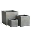 3er Set Outdoor Pflanzkübel Aus Polystone In Grau - Ligure -Pflanz Traum Verkaufsgeschäft 3er set outdoor pflanzkuebel aus polystone in grau ligure