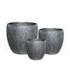 3er Set Pflanzkübel Aus Polystone Mit Rillenstruktur - Montaione -Pflanz Traum Verkaufsgeschäft 3er set pflanzkuebel aus polystone mit rillenstruktur montaione