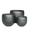 3er Set Pflanzkübel - Polystone - Rund - Schwarz - Adika 1 3er Set Pflanzkübel - Polystone - Rund - Schwarz - Adika -Pflanz Traum Verkaufsgeschäft 3er set pflanzkuebel polystone rund schwarz adika