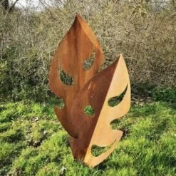 4er Set Gartendeko Blätter Aus Rost Metall - Zum Stecken Oder Legen - Martha -Pflanz Traum Verkaufsgeschäft 4er set gartendeko blaetter aus rost metall zum stecken oder legen martha4