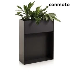 Anthrazit Outdoor Blumengefäß Aus HPL - Ticino Pflanzgefäß