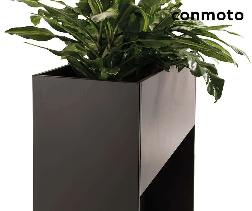 Anthrazit Outdoor Blumengefäß Aus HPL - Ticino Pflanzgefäß 4 Anthrazit Outdoor Blumengefäß Aus HPL - Ticino Pflanzgefäß – Bild 2