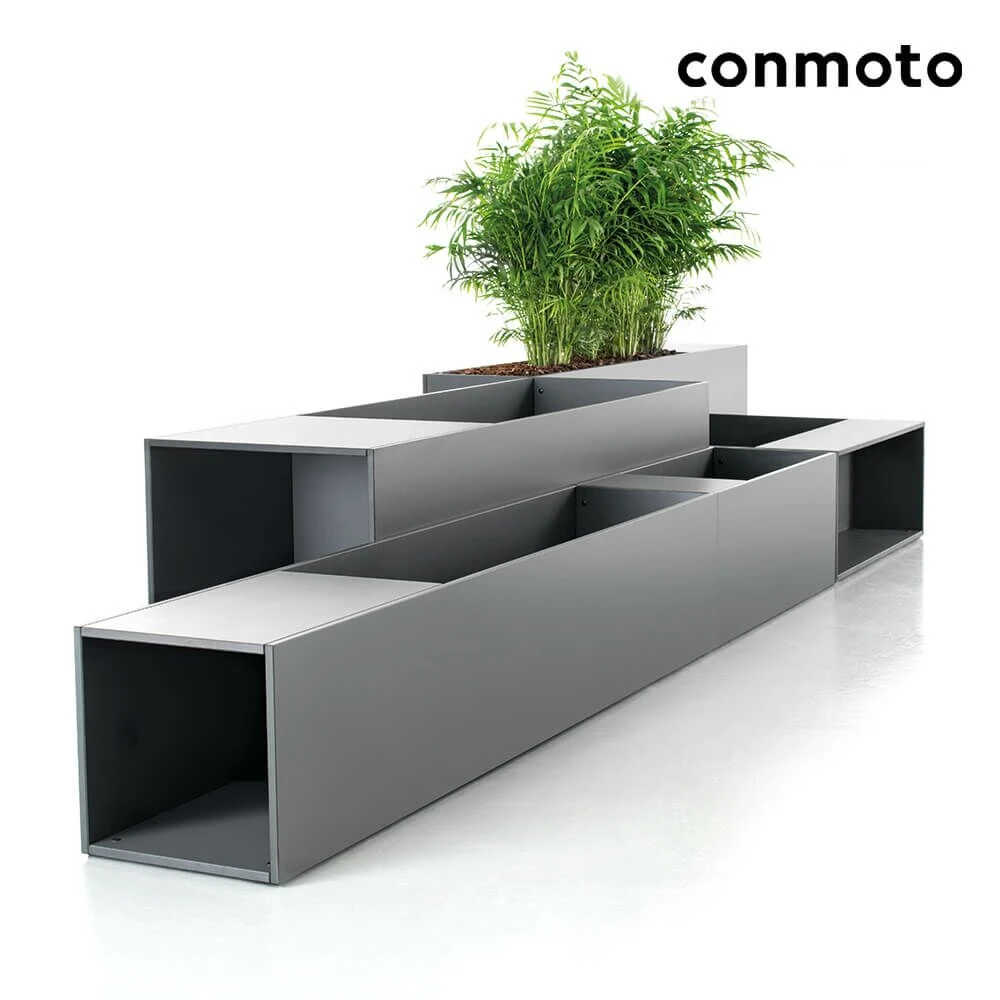 Anthrazit Outdoor Blumengefäß Aus HPL - Ticino Pflanzgefäß 5 Anthrazit Outdoor Blumengefäß Aus HPL - Ticino Pflanzgefäß – Bild 3