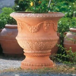 Antikes Pflanzgefäß Aus Terracotta - Phiodora