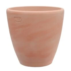 Blumengefäß Für Draußen Aus Steinzeug - Frostsicher - Terrakotta - Akaste Terra Hell