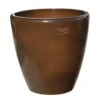 Brauner Pflanztopf Für Garten & Terrasse - Steinzeug Winterfest - Zeitlos - Akaste Maron -Pflanz Traum Verkaufsgeschäft brauner pflanztopf fuer garten terrasse steinzeug winterfest zeitlos akaste maron