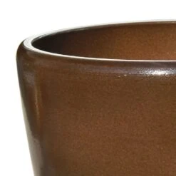 Brauner Pflanztopf Für Garten & Terrasse - Steinzeug Winterfest - Zeitlos - Akaste Maron -Pflanz Traum Verkaufsgeschäft brauner pflanztopf fuer garten terrasse steinzeug winterfest zeitlos akaste maron2