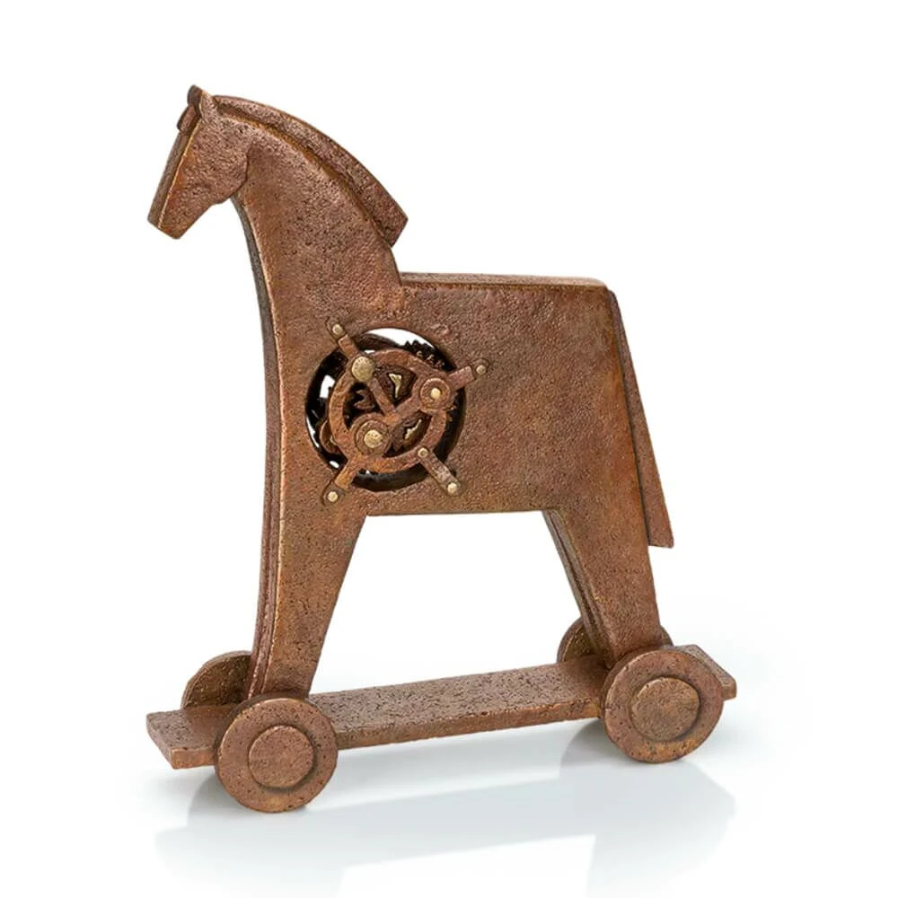 Bronzeskulptur Aus Kunsthandwerk - Limitiertes Design - Trojanisches Pferd 3 Bronzeskulptur Aus Kunsthandwerk - Limitiertes Design - Trojanisches Pferd