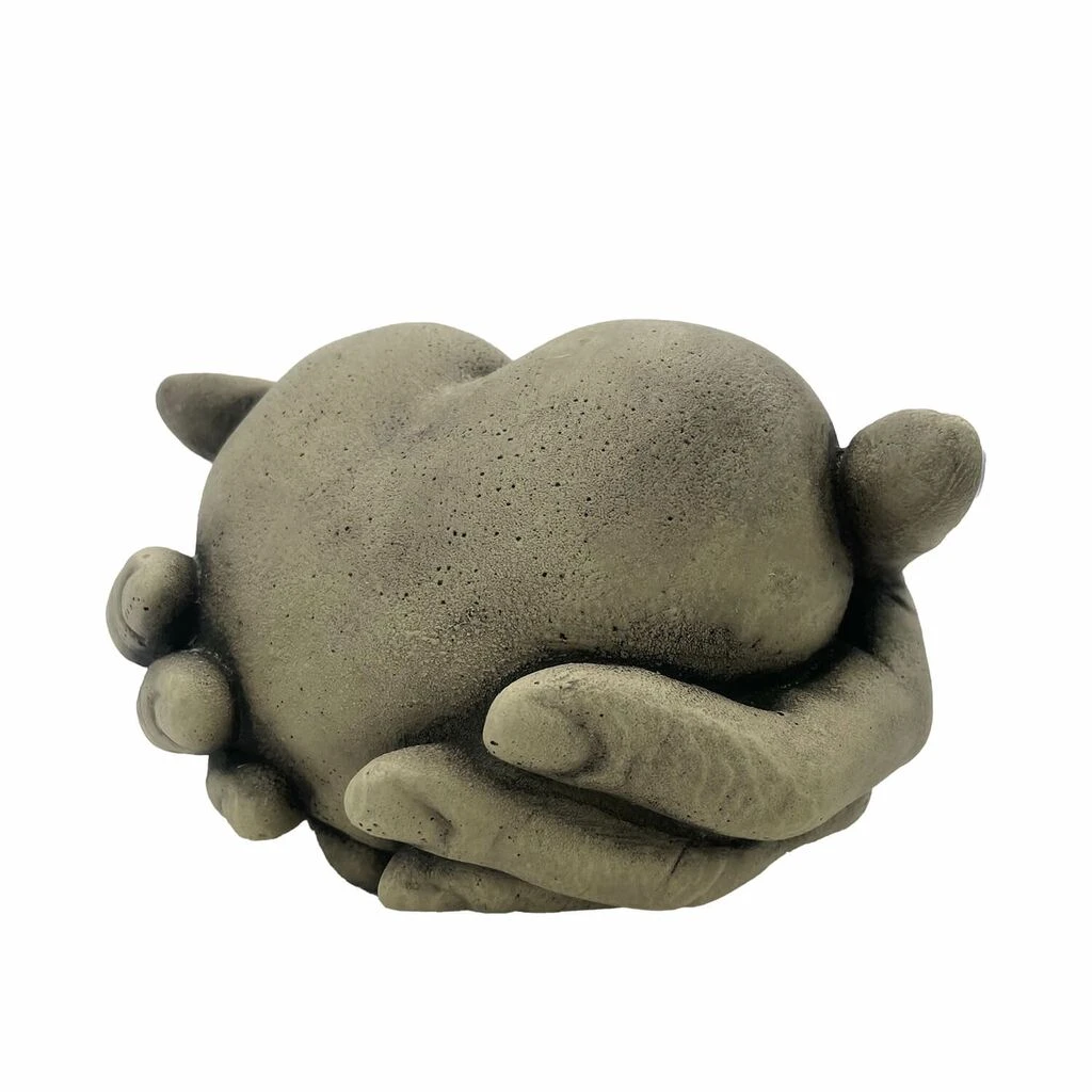 Das Herz In Den Händen - Antikgrauer Stein - Cordis Manu 5 Das Herz In Den Händen - Antikgrauer Stein - Cordis Manu – Bild 3