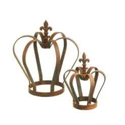 Deko Krone Für Draußen Aus Rostigem Metall - Corona -Pflanz Traum Verkaufsgeschäft deko krone fuer draussen aus rostigem metall corona3