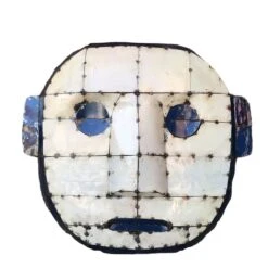 Dekorative Maske Im Pop Art Stil Aus Upcycelten Ölfässern - Kayden