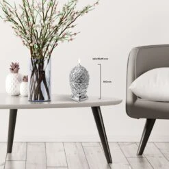 Dekoratives Schmuck-Ei Aus Wachs - Silberne Kerze - Vegan - Nesken 10 Dekoratives Schmuck-Ei Aus Wachs - Silberne Kerze - Vegan - Nesken -Pflanz Traum Verkaufsgeschäft dekoratives schmuck ei aus wachs silberne kerze vegan nesken3