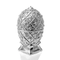 Dekoratives Schmuck-Ei Aus Wachs - Silberne Kerze - Vegan - Nesken 11 Dekoratives Schmuck-Ei Aus Wachs - Silberne Kerze - Vegan - Nesken -Pflanz Traum Verkaufsgeschäft dekoratives schmuck ei aus wachs silberne kerze vegan nesken4