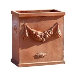 Eckiger Terrakotta Pflanztrog Für Den Garten - Bellini