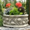 Florales Pflanzgefäß Für Den Garten Aus Stein - Florentia -Pflanz Traum Verkaufsgeschäft florales pflanzgefaess fuer den garten aus stein florentia
