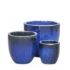 Garten Blumentöpfe Im 3er Set - Blaue Keramik - Kumari -Pflanz Traum Verkaufsgeschäft garten blumentoepfe im 3er set blaue keramik kumari