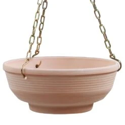 Garten Pflanzschale Zum Hängen - Mit Kette - Steinzeug Terrakotta - Cavus Terra Hell