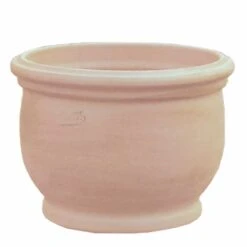Garten Pflanztopf Terrakotta - Steinzeug Winterfest - Rund - Peitho Terra Hell