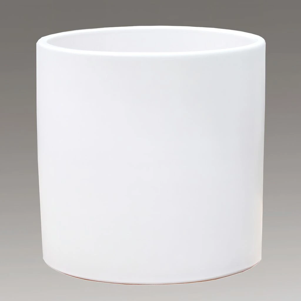 Großer Blumenkübel Für Draußen - Rund - Weiß - Steinzeug - Solus Blanc 3 Großer Blumenkübel Für Draußen - Rund - Weiß - Steinzeug - Solus Blanc