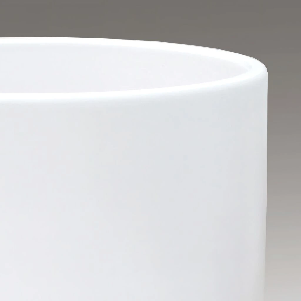 Großer Blumenkübel Für Draußen - Rund - Weiß - Steinzeug - Solus Blanc 4 Großer Blumenkübel Für Draußen - Rund - Weiß - Steinzeug - Solus Blanc – Bild 2