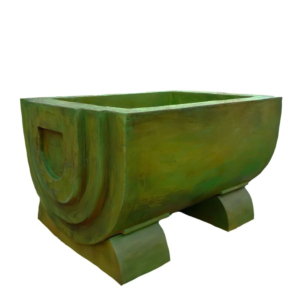 Großer Pflanztrog Aus Steinguss Für Den Garten - Verschiedene Farben - Makaria 3 Großer Pflanztrog Aus Steinguss Für Den Garten - Verschiedene Farben - Makaria