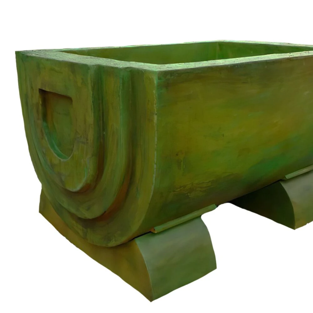 Großer Pflanztrog Aus Steinguss Für Den Garten - Verschiedene Farben - Makaria 4 Großer Pflanztrog Aus Steinguss Für Den Garten - Verschiedene Farben - Makaria – Bild 2