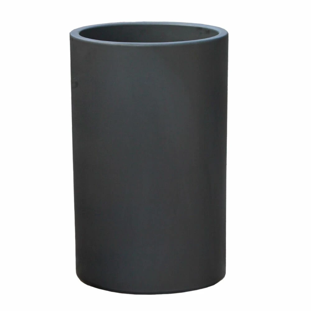 Großer Runder Blumenkübel Aus Steinzeug - Winterfest - Anthrazit - Paratus Niger 3 Großer Runder Blumenkübel Aus Steinzeug - Winterfest - Anthrazit - Paratus Niger