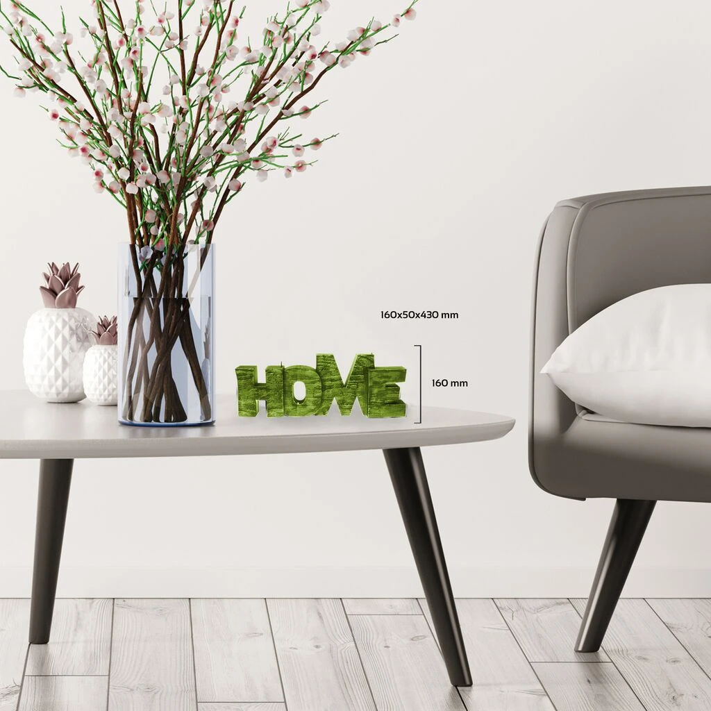 Grüne Dekokerze - Home Schild- Groß & Vegan - Home Light 5 Grüne Dekokerze - Home Schild- Groß & Vegan - Home Light – Bild 3