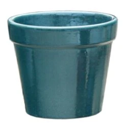 Grüner Pflanztopf Aus Steinzeug - Frostsicher - Rund - Zeitlos - Xanthe Verde