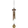 Hänge Windspiel Metall Woodstock Precious Stones Chimes - Tiger's Eye -Pflanz Traum Verkaufsgeschäft haenge windspiel metall woodstock precious stones chimes tigers eye