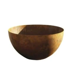 Halbkugel Deko Schale Aus Rost Metall - Testa Medium