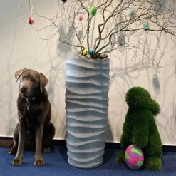 Hohes Garten Pflanzgefäß In Zement Optik - Polystone - Mombaldone -Pflanz Traum Verkaufsgeschäft hohes garten pflanzgefaess in zement optik polystone mombaldone3