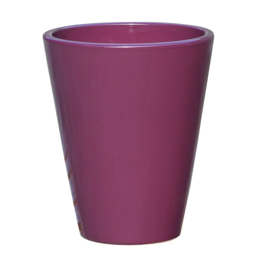 Keramik Pflanzkübel Für Außen - Frostsicher - Fuchsia - Hoch - Amphiro Roza 3 Keramik Pflanzkübel Für Außen - Frostsicher - Fuchsia - Hoch - Amphiro Roza