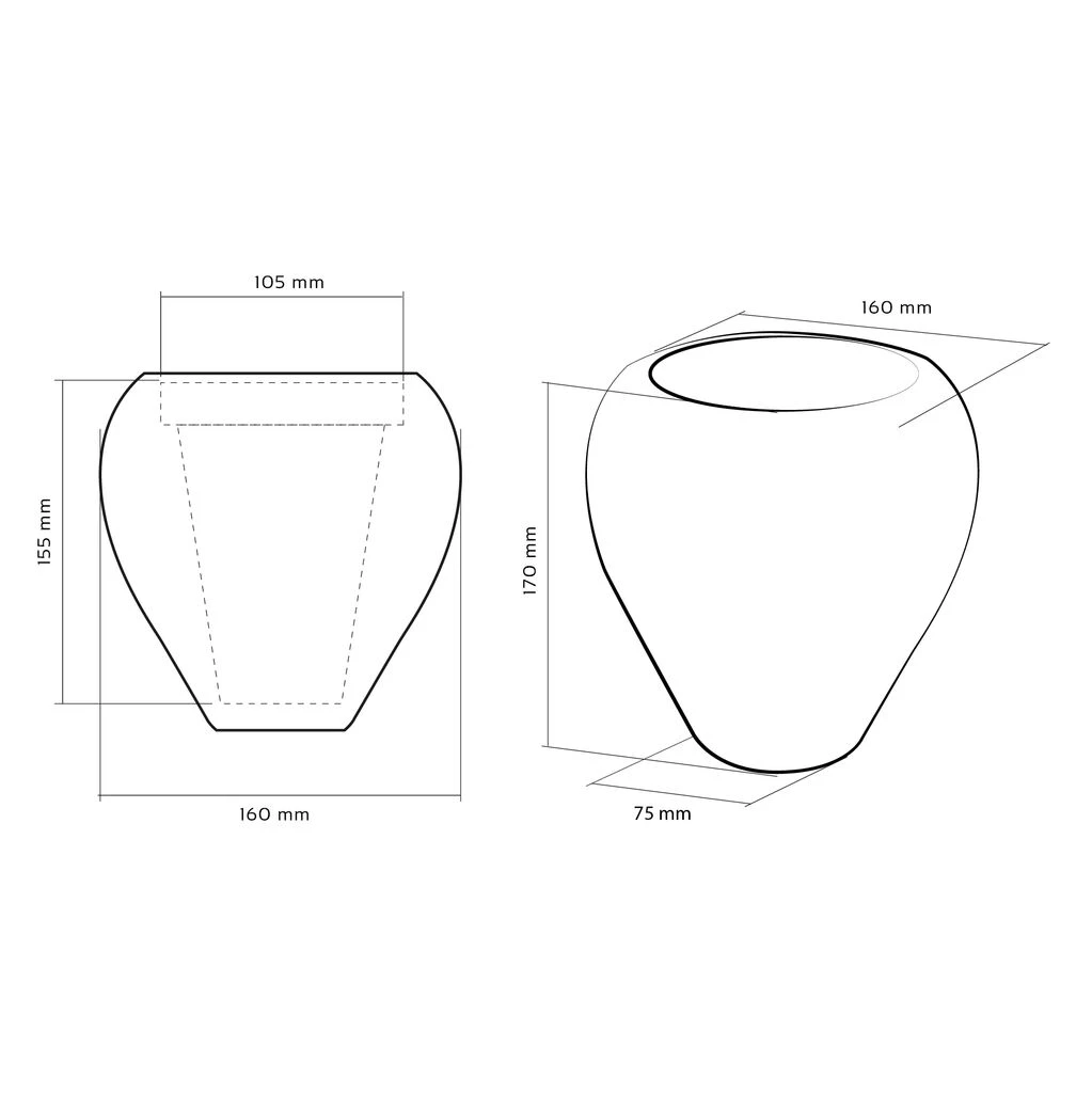Klassischer Blumentopf Mit Modernem Muster Aus Beton - Mirono 7 Klassischer Blumentopf Mit Modernem Muster Aus Beton - Mirono – Bild 5
