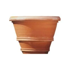 Klassischer Terrakotta Pflanzkübel - Rund - Agostino