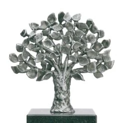 Kleine Baumskulptur Aus Bronze Oder Aluminium Für Sockel - Herano