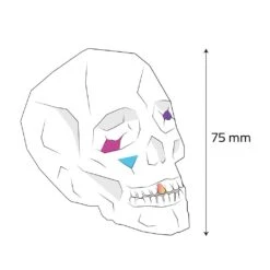 Kleine Totenschädel - 2er-Set Aus Gips Zum Bemalen - Sedano -Pflanz Traum Verkaufsgeschäft kleine totenschaedel 2er set aus gips zum bemalen sedano3