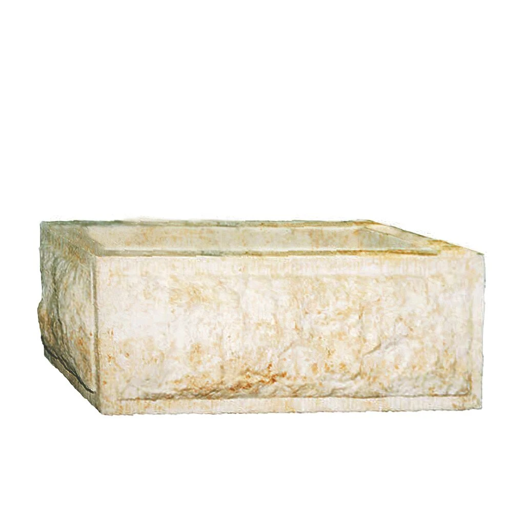 Kleiner Rechteckiger Pflanztrog Im Zeitlosen Design Aus Steinguss - Tipu 3 Kleiner Rechteckiger Pflanztrog Im Zeitlosen Design Aus Steinguss - Tipu