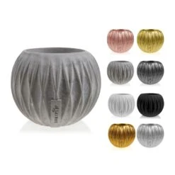 Kugel Pflanzgefäß Aus Beton Im Modernen Design - Kuloha -Pflanz Traum Verkaufsgeschäft kugel pflanzgefaess aus beton im modernen design kuloha4