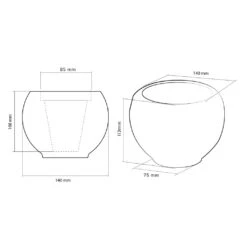 Kugel Pflanzgefäß Aus Beton Im Modernen Design - Kuloha -Pflanz Traum Verkaufsgeschäft kugel pflanzgefaess aus beton im modernen design kuloha5
