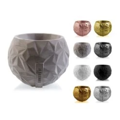 Kugelförmiger Beton Übertopf Für Pflanzen - Modern - Kahlo -Pflanz Traum Verkaufsgeschäft kugelfoermiger beton uebertopf fuer pflanzen modern kahlo4