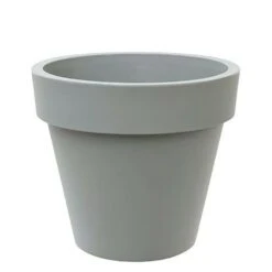 Leichter XXL Pflanzkübel Aus Kunststoff - Grau - UV-Beständig - Frostsicher - Bacary